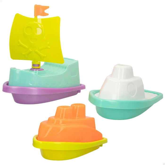 Set de Juguetes de Playa Colorbaby 3 Piezas Barco Polipropileno (12 Unidades)