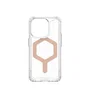 Urban Armor Gear (UAG) Plyo Series Carcasa Rugged Magsafe para Apple iPhone 15 Pro (6.1") - Transparente con Oro Rosa | Antigolpes, Resistente a Rayones