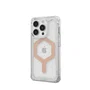 Urban Armor Gear (UAG) Plyo Series Carcasa Rugged Magsafe para Apple iPhone 15 Pro (6.1") - Transparente con Oro Rosa | Antigolpes, Resistente a Rayones