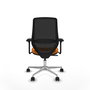 PIQUERAS Y CRESPO Silla de oficina Mardos con Mecanismo Sincro, Naranja y Negro