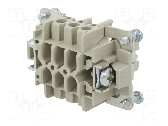 WIELAND Conector HDC macho de 6 pines, tamaño 6