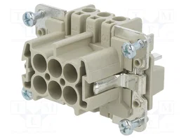 WIELAND Conector HDC macho de 6 pines, tamaño 6