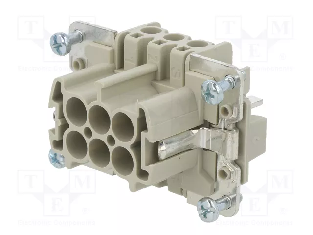 WIELAND Conector HDC macho de 6 pines, tamaño 6