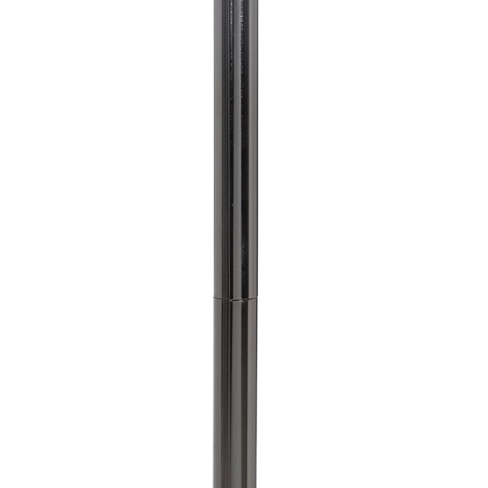 Lámpara Suelo Negro-Gris Metal-Cristal 40,50 X 40,50 X 156 C