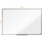 NOBO Pizarra Blanca Magnética Essence Acero Vitrificado 90x60 cm