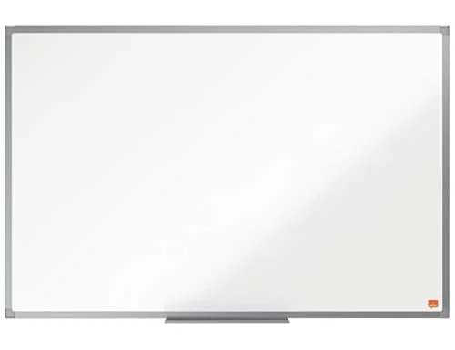 NOBO Pizarra blanca magnética Essence de acero vitrificado 90x60 cm