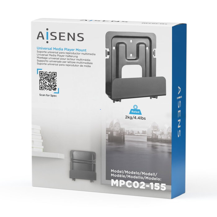 Aisens Soporte Universal de Pared Negro MPC02-155 Aisens Soporte Universal de Pared Negro MPC02-155