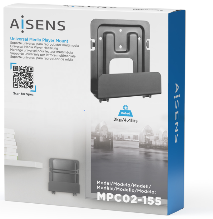 Aisens Soporte Universal de Pared Negro MPC02-155 Aisens Soporte Universal de Pared Negro MPC02-155