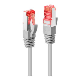 Lindy Cable de Red Cat.6 S/FTP Gris 1m, Conector RJ45, Pinchapostes Bañados en Oro, Protección Snagless