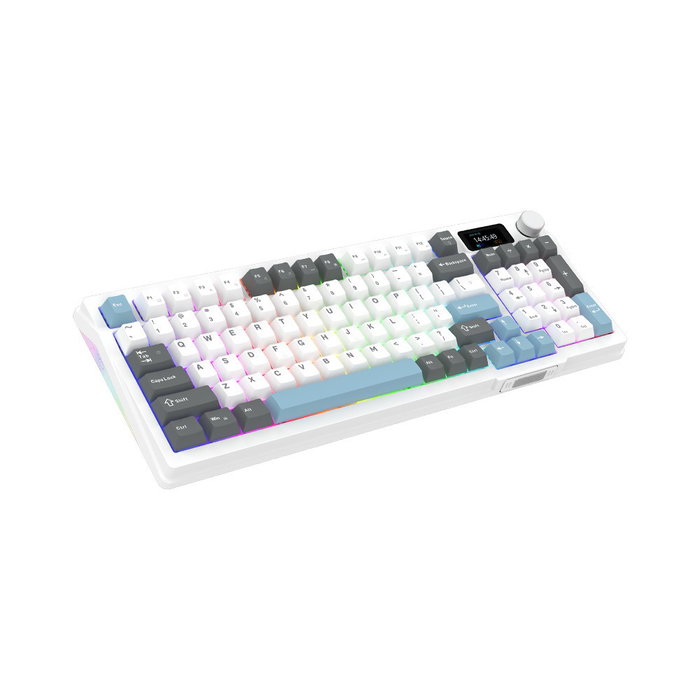Aqirys Atria White Klawiatura Mechaniczna 96% Layout Polski Przewodowa 95 Klawiszy
