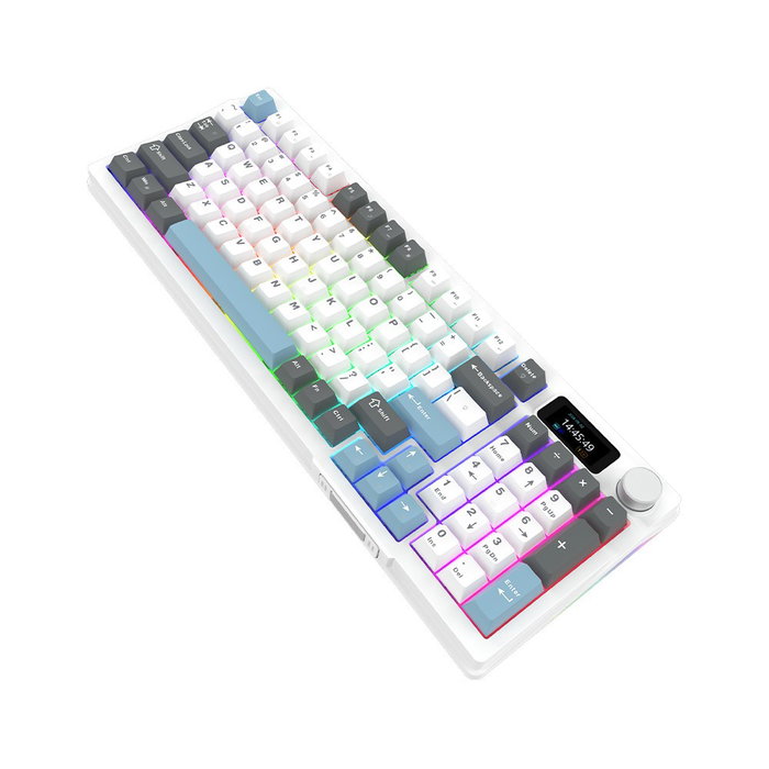 Aqirys Atria White Klawiatura Mechaniczna 96% Layout Polski Przewodowa 95 Klawiszy