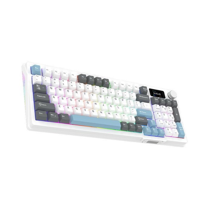 Aqirys Atria White Klawiatura Mechaniczna 96% Layout Polski Przewodowa 95 Klawiszy