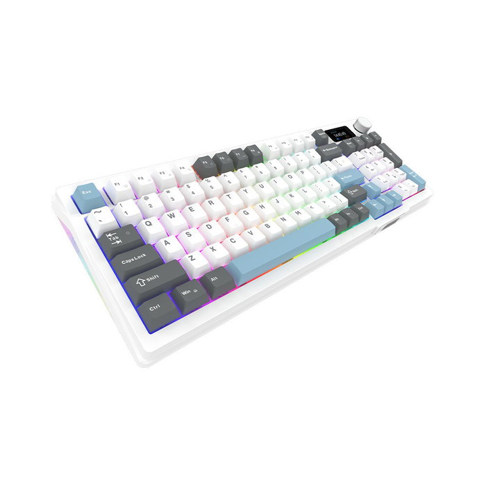 Aqirys Atria White Klawiatura Mechaniczna 96% Layout Polski Przewodowa 95 Klawiszy