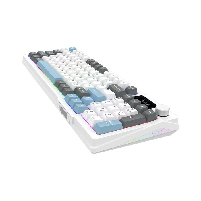 Aqirys Atria White Klawiatura Mechaniczna 96% Layout Polski Przewodowa 95 Klawiszy