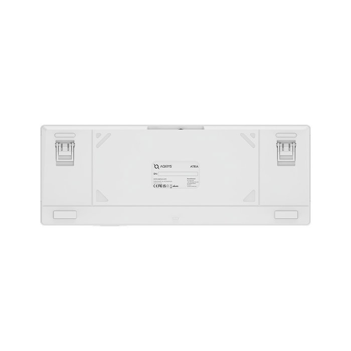 Aqirys Atria White Klawiatura Mechaniczna 96% Layout Polski Przewodowa 95 Klawiszy