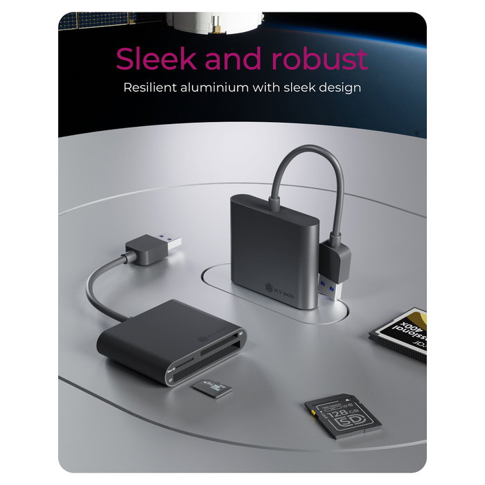 Icy ICY BOX IB-CR301-U3 Multi Card Reader USB 3.0 con Tipo-C