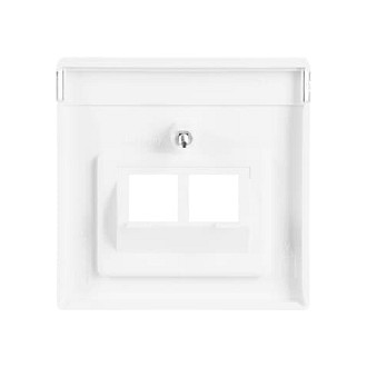 BUSCH-JAEGER 1803-02-84 Cubierta para Tomas UAE, 2uds, Studio White
