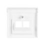BUSCH-JAEGER 1803-02-84 Cubierta para Tomas UAE, 2uds, Studio White