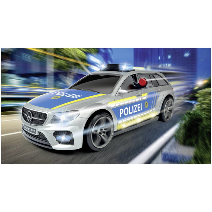 Dickie Mercedes AMG E 43 Policía Blue / Silver 1:16 Dickie Mercedes AMG E 43 Policía Blue / Silver 1:16