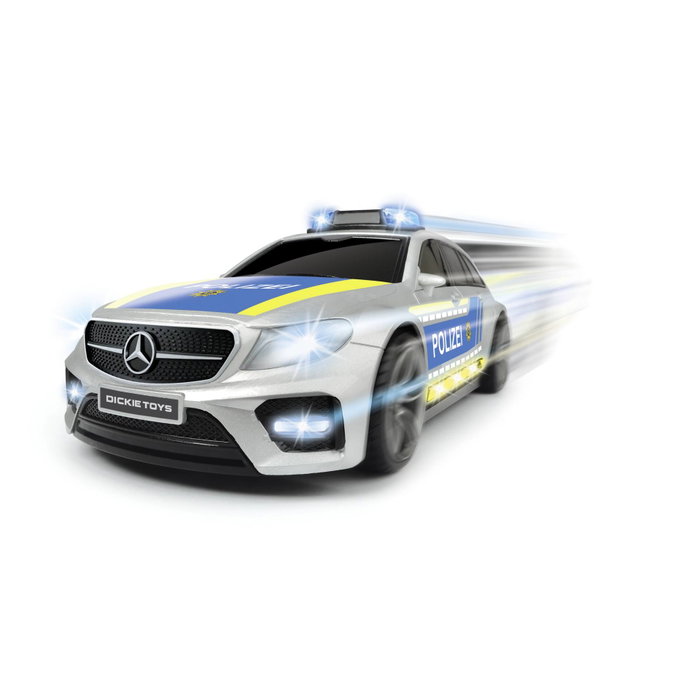 Dickie Mercedes AMG E 43 Policía Blue / Silver 1:16 Dickie Mercedes AMG E 43 Policía Blue / Silver 1:16