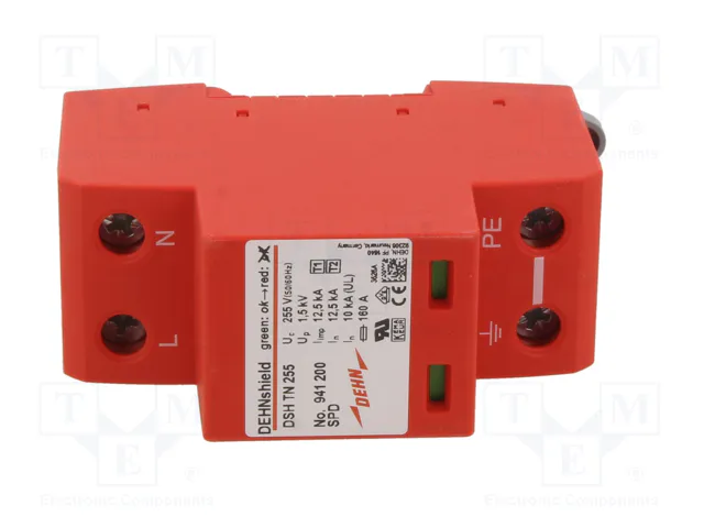 Dehn + Soehne DEHN DSH TN 255 Protector Base Combinado para Sistemas TN Monofásicos
