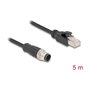 DeLOCK Cable M12 A-codificado 8 pin a RJ45 5 m