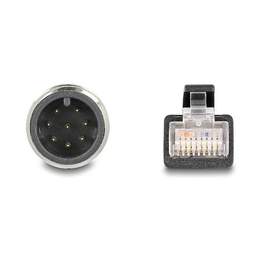 DeLOCK Cable M12 A-codificado 8 pin a RJ45 5 m
