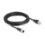 DeLOCK Cable M12 A-codificado 8 pin a RJ45 5 m