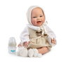 Guca Muñeca Reborn Montessori Anais 42 cm sin pelo con pelele y biberón