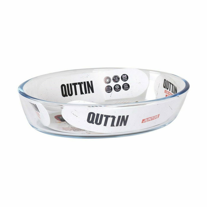 Fuente de Cocina Quttin 700 ml Vidrio Ovalado (6 Unidades) Fuente de Cocina Quttin 700 ml Vidrio Ovalado (6 Unidades)