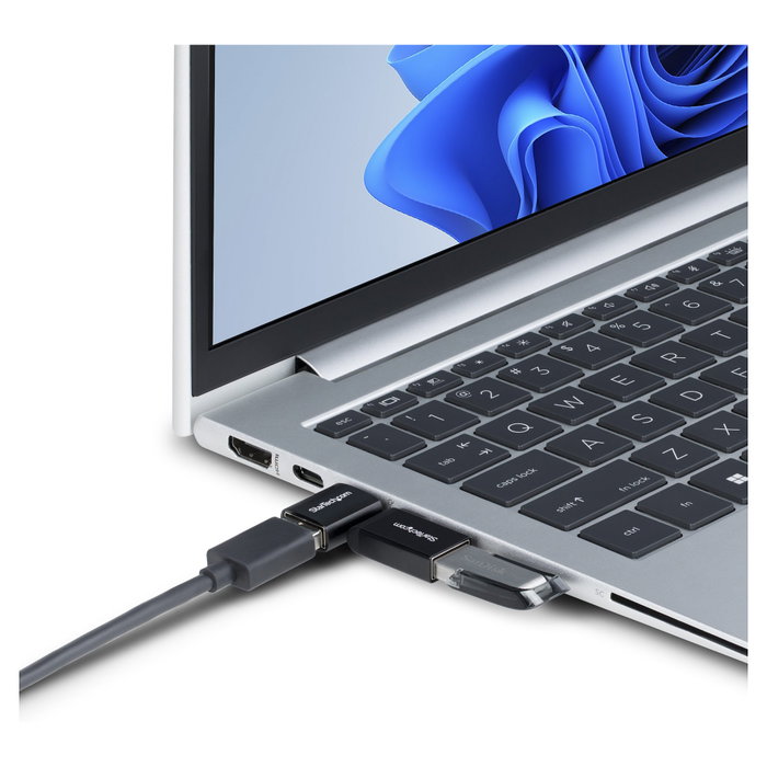 Startech Adaptador USB-C a USB-A Angulado 5 Gbps Carcasa Metálica Compacto Startech Adaptador USB-C a USB-A Angulado 5 Gbps Carcasa Metálica Compacto