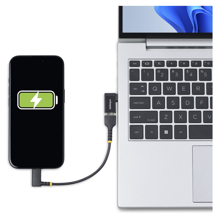 Startech Adaptador USB-C a USB-A Angulado 5 Gbps Carcasa Metálica Compacto Startech Adaptador USB-C a USB-A Angulado 5 Gbps Carcasa Metálica Compacto