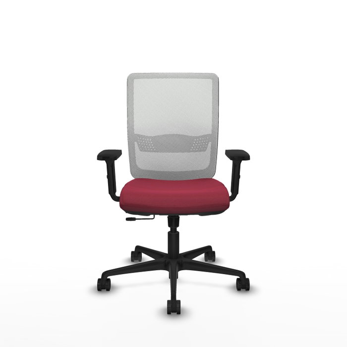 PIQUERAS Y CRESPO Silla de oficina Haches Granate y Blanco PIQUERAS Y CRESPO Silla de oficina Haches Granate y Blanco