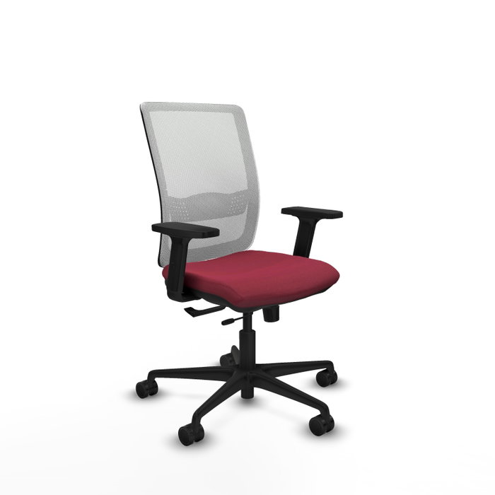 PIQUERAS Y CRESPO Silla de oficina Haches Granate y Blanco PIQUERAS Y CRESPO Silla de oficina Haches Granate y Blanco