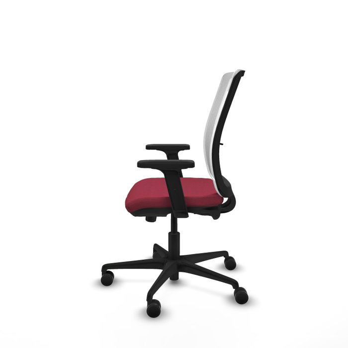 PIQUERAS Y CRESPO Silla de oficina Haches Granate y Blanco PIQUERAS Y CRESPO Silla de oficina Haches Granate y Blanco