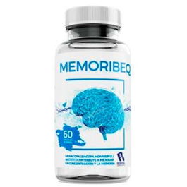BEQUISA Memoribeq 60 Cap. Complemento Alimenticio para la Memoria y Rendimiento Cognitivo con Bacopa, Melena de León y Vitamina B6
