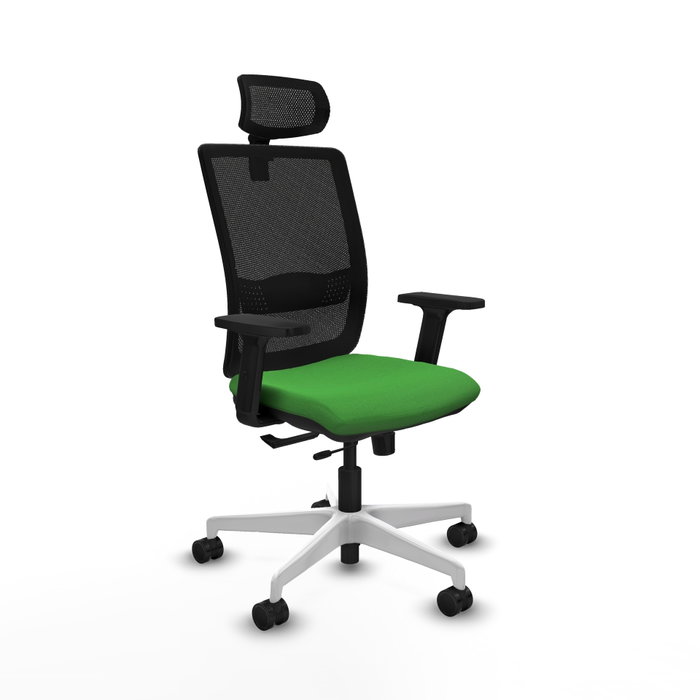 PIQUERAS Y CRESPO Silla de oficina Haches con mecanismo Sincro/Traslack Verde y Negro PIQUERAS Y CRESPO Silla de oficina Haches con mecanismo Sincro/Traslack Verde y Negro