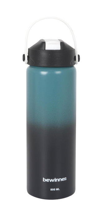 Inde Botella Sport Agua Aluminio Metalizada 800 ml 22,7x7 cm (12 Unidades)