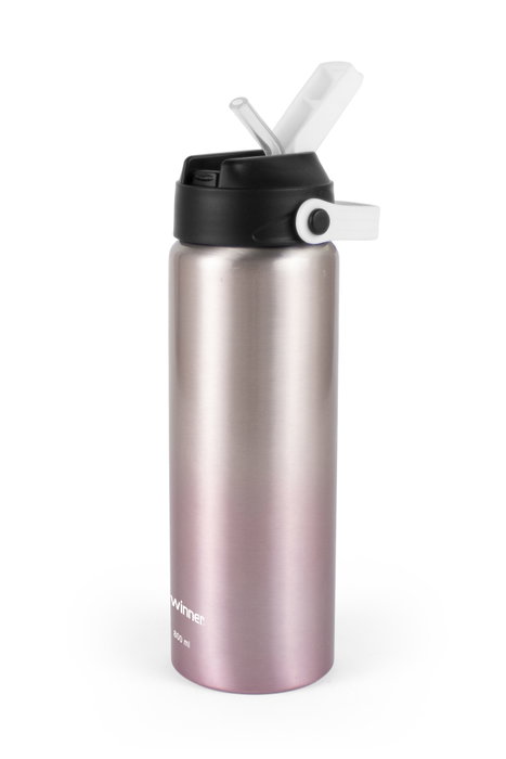 Inde Botella Sport Agua Aluminio Metalizada 800 ml 22,7x7 cm (12 Unidades)