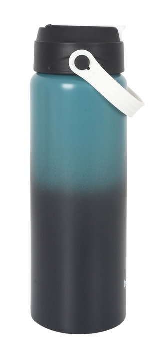 Inde Botella Sport Agua Aluminio Metalizada 800 ml 22,7x7 cm (12 Unidades)