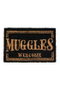 SD TOYS Felpudo Muggles Welcome Harry Potter 60x40cm Fibra de Coco Base PVC