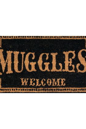 SD TOYS Felpudo Muggles Welcome Harry Potter 60x40cm Fibra de Coco Base PVC
