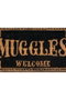 SD TOYS Felpudo Muggles Welcome Harry Potter 60x40cm Fibra de Coco Base PVC