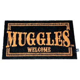 SD Toys Felpudo Harry Potter 60x40 cm Muggles Welcome en fibra de coco con asa