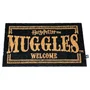 Bioworld Felpudo 'Muggles Welcome' Harry Potter 60x40 cm en Fibra de Coco con Base PVC