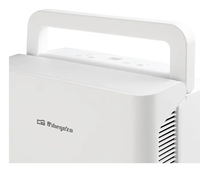 Orbegozo DH 1045 Deshumidificador 10L/24h hasta 40m², 36dB, Depósito 2.5L, Blanco, R290, Temporizador 24h, Filtro Lavable, con Ruedas y Asa