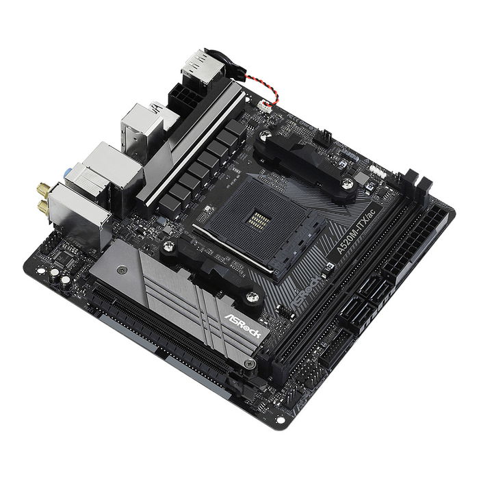 ASRock A520M-ITX/AC (AM4) Placa Base DDR4 Micro ATX para AMD Ryzen 2000 y 3000 Series ASRock A520M-ITX/AC (AM4) Placa Base DDR4 Micro ATX para AMD Ryzen 2000 y 3000 Series