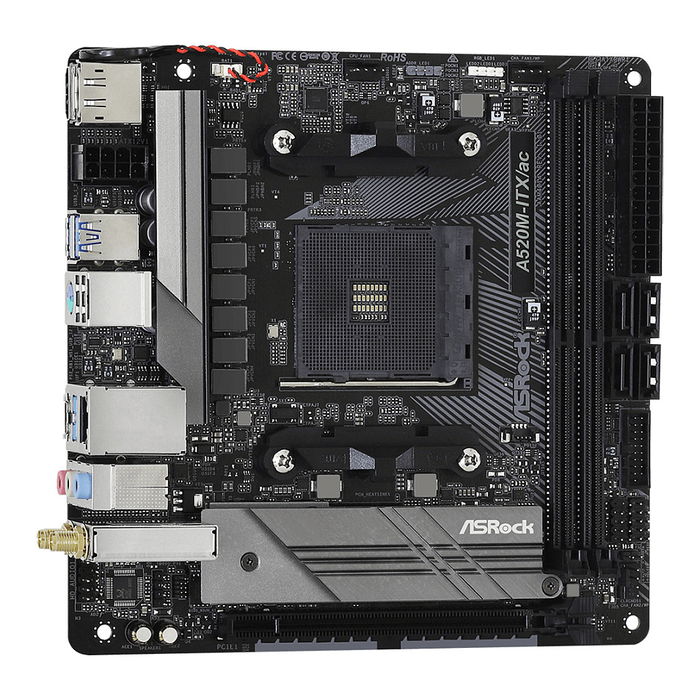 ASRock A520M-ITX/AC (AM4) Placa Base DDR4 Micro ATX para AMD Ryzen 2000 y 3000 Series ASRock A520M-ITX/AC (AM4) Placa Base DDR4 Micro ATX para AMD Ryzen 2000 y 3000 Series