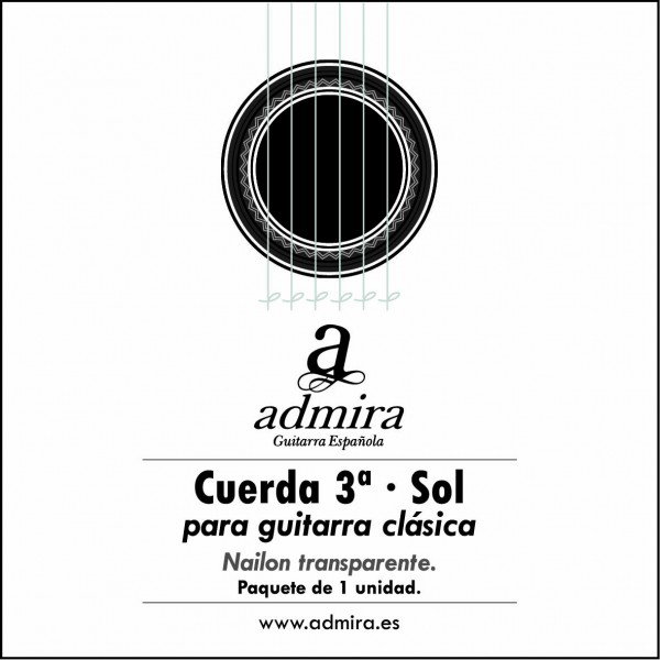 3ª Cuerda Admira para Guitarra Clásica Ca503Cl 3ª Cuerda Admira para Guitarra Clásica Ca503Cl