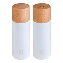 Bergner Set de salero y pimentero Naturally, blanco